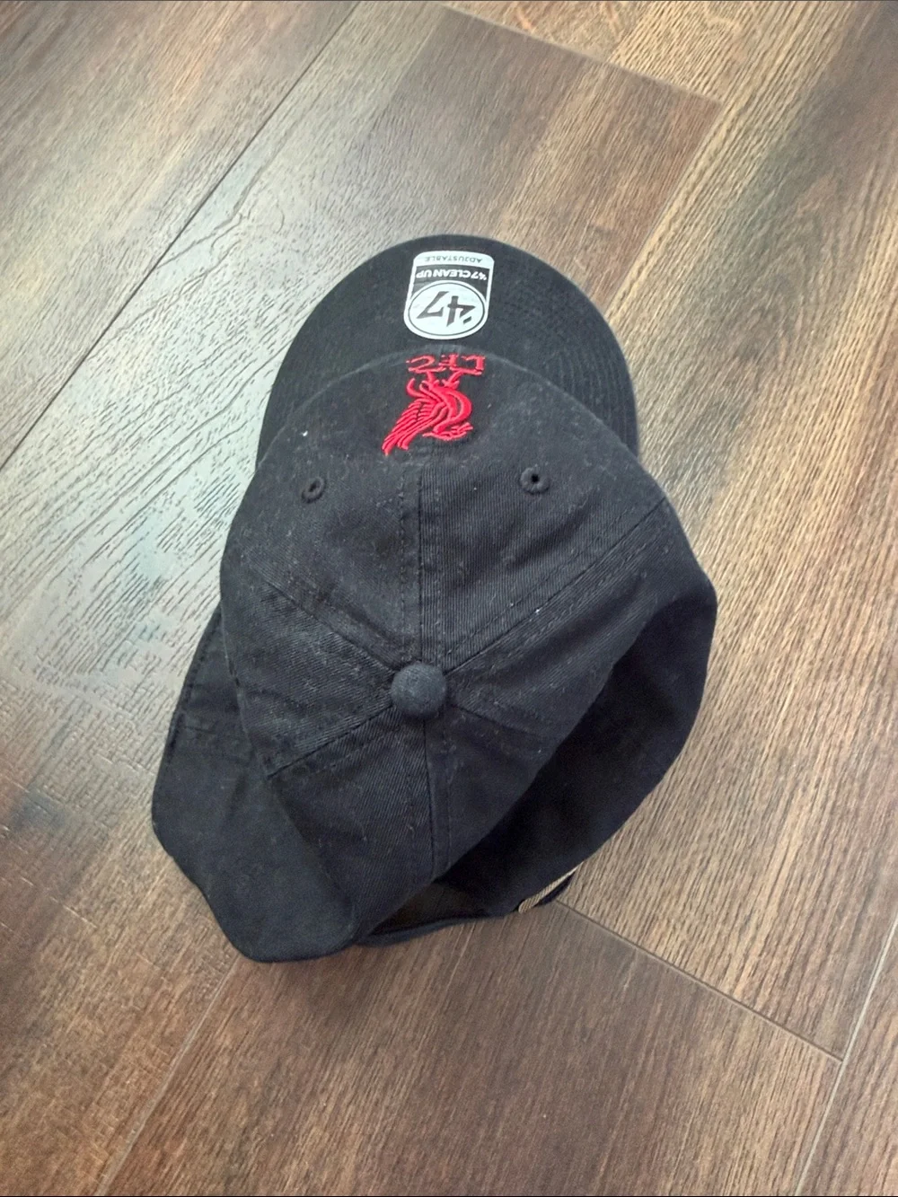 adidas Black Baseball Cap with Red LFC Embroidery